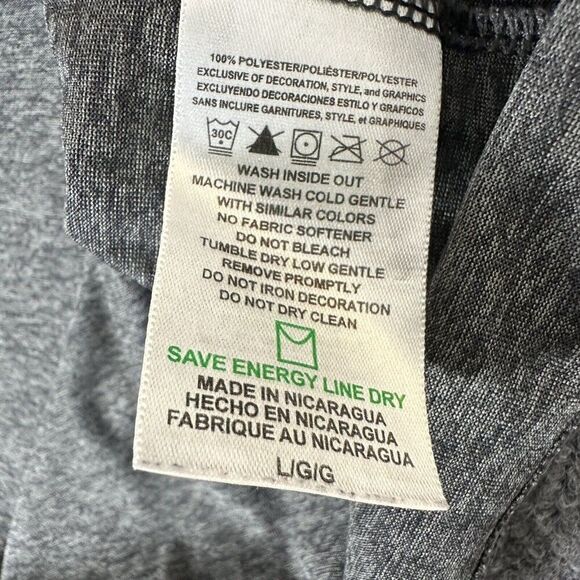 Baltimore Ravens Shirt Mens L Grey NFL TX3 Cool Performance Short Sleeve Adult - Picture 3 of 7